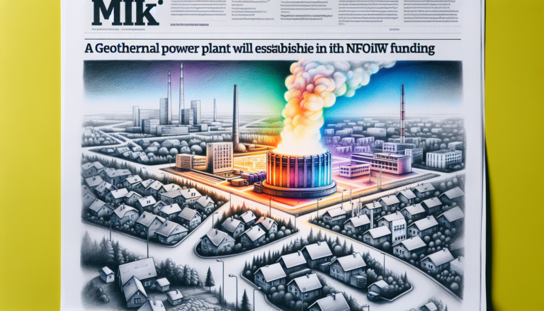 MKiŚ: W Turku powstanie ciepłownia geotermalna z dofinansowaniem NFOŚiGW (komunikat)